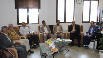 حضور اعضای شورای اسلامی شهر قاین در دانشگاه جهت تبریک روز استاد