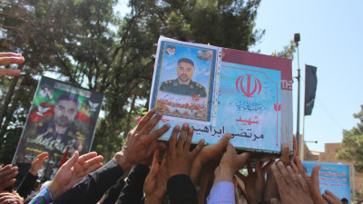 وداع دانشگاهیان دانشگاه بزرگمر قائنات با شهید عزت و اقتدار